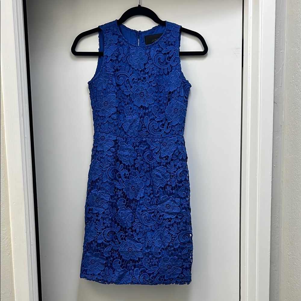 J. Crew Blue Sheath Mini Dress